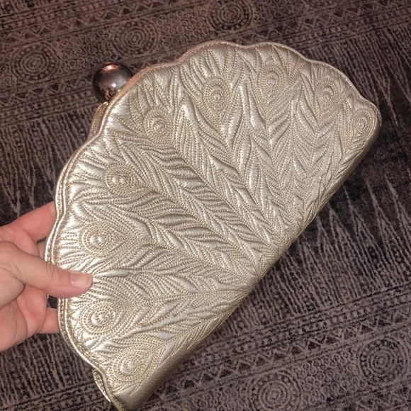 RARE! kate spade Kenessa Peacock Lane Clutch - Picture 3 of 16